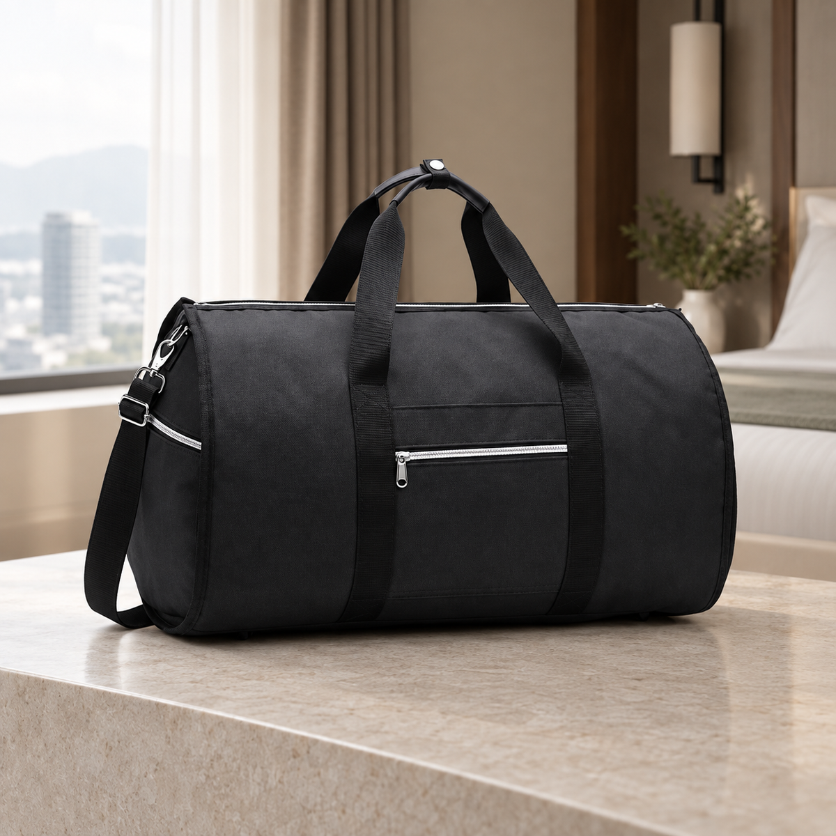 NOXVIA GARMENT 2-in-1-Reisetasche in Schwarz
